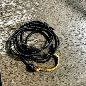 Miansai leather anchor bracelet